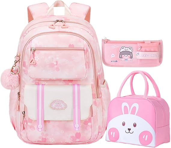 Girls Backpack, Kawaii Kids Backpack, Mochilas Escolares Para Ninas, Flowers Bookbag, Schoolbags for Girls