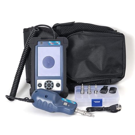 ORIENTEK TIP-600V Fiber Optic Inspection Probe with 400X Microscope Fiber Tester Display Fiber Optic Inspector Fiber Cleaning LC, SC, 1.25mm and 2.5mm FedEx DHL UPS