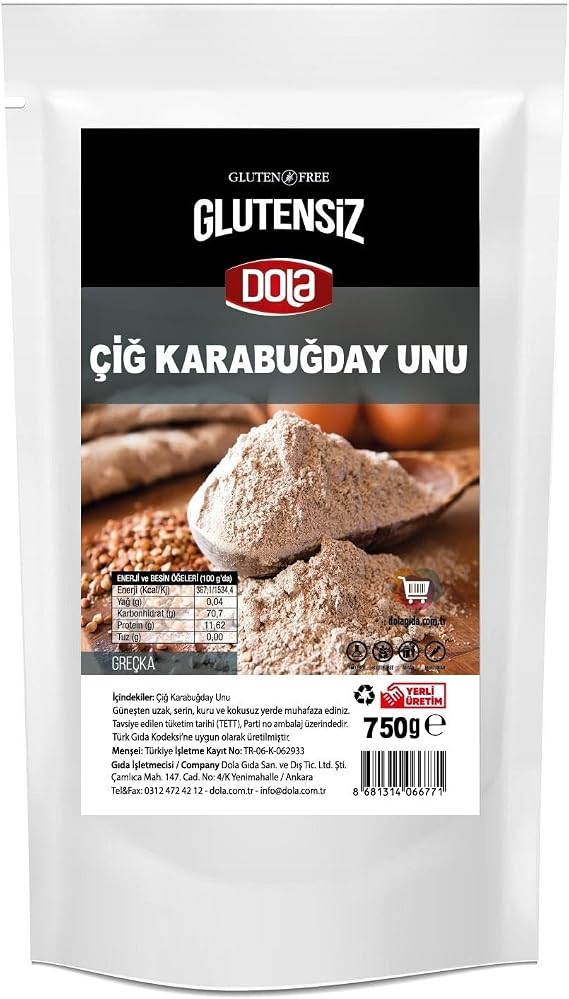 Dola Glutensiz Çiğ Karabuğday Unu 750 gr