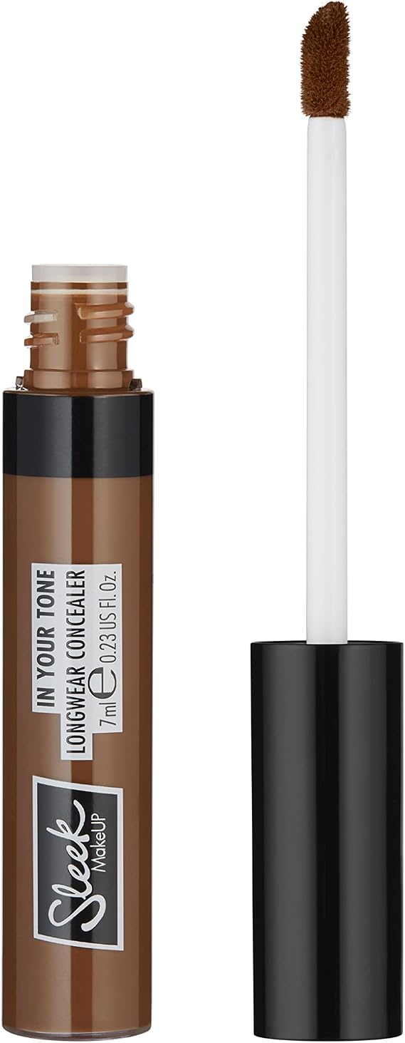 Sleek MakeUP In Your Tone Longwear Concealer, Hides Dark Circles and Covers Blemishes, Buildable Medium to Full Coverage, 9N, 7ml