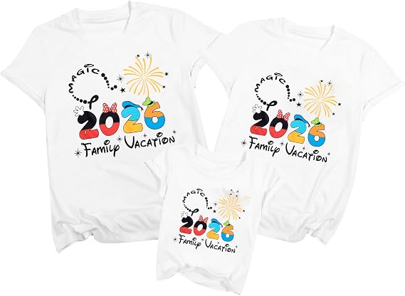 Family Vacation Shirts 2026 Family Matching Outfits Magical Tshirt for Family Cruise Trip Clothes Summer Travel Tops