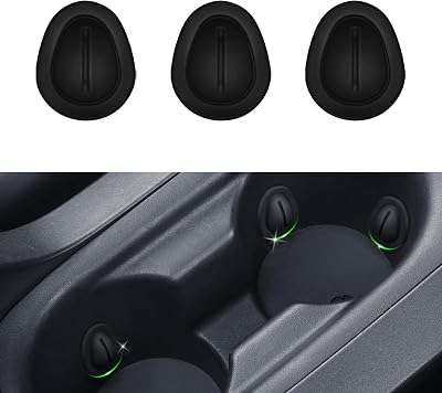 Car Cup Limiter Cup Holder Insert Position Adapter, Anti-Slip & Anti-Shake Silicone Water Bottle Stabilizers with Self-Adhesive, Cup Position Fixer for Car Truck SUV3PCS