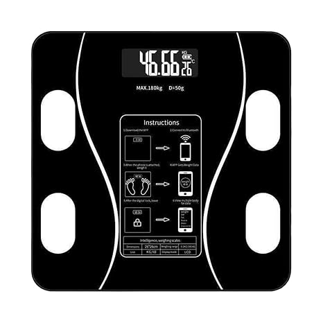 Smart Scale, Digital Scale | Digital Bathroom Scale BMI Weighing, Health Analyzer, Gym Accessories, Smartphone App, Accurate Weighing Configuration Monitor for Home Indoor