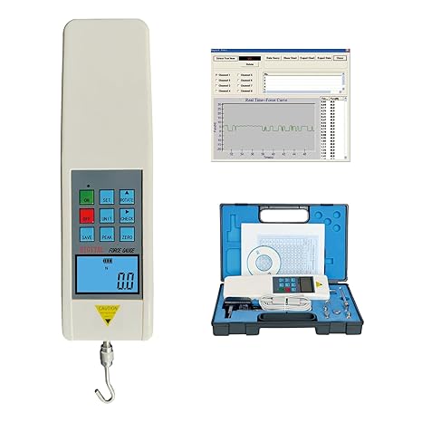 HF-500 Digital Force Gauge 500N Push Pull Gauge Tension Compression Tester