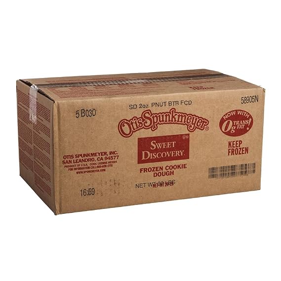 Otis Spunkmeyer Sweet Discovery Peanut Butter Cookies, 2 oz Individual Serving, Bulk 160 Count Case - Premium Frozen Baked Snacks for Food Service