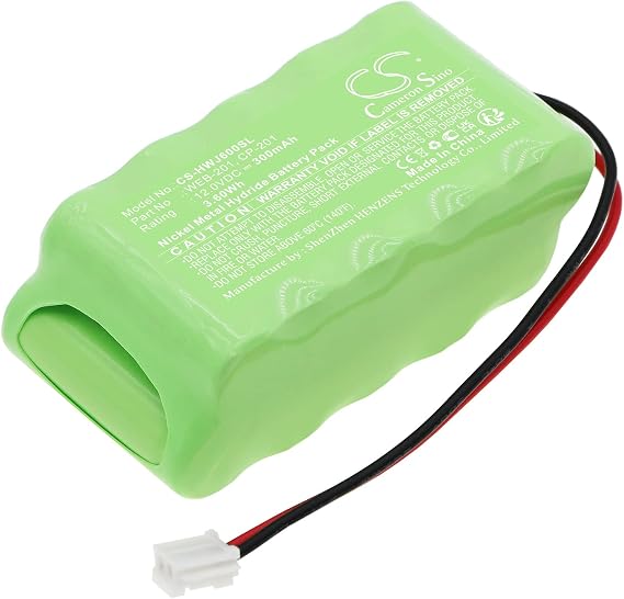300mAh Battery Replacement for ASIC JASIC-600 WEB-600 Controller JACE3 CP-600 Controller WEB-201 Controller Vykon JEC-334 Controller Distech EC-BOS-3 CASE6 CP-201 WEB-201 ASIC600 NPB-BATT (12.0V)