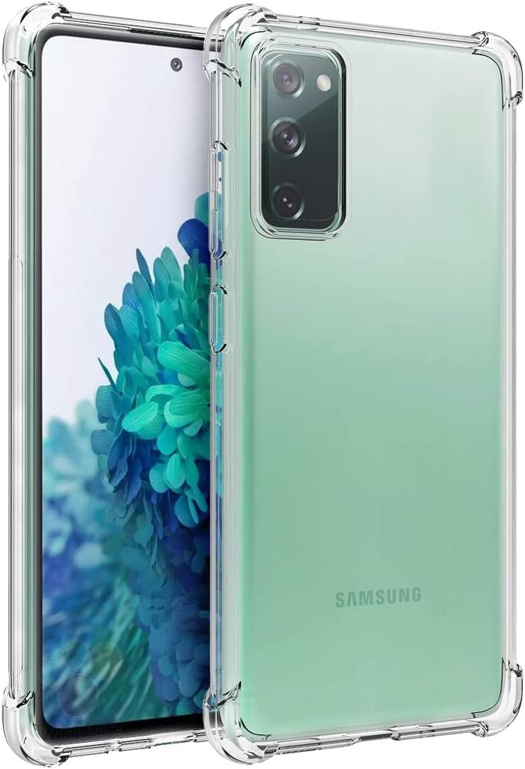 KZY Contact Compatible with Samsung Galaxy S20 FE Cover Transparent Airbag Antishock Corner Protected Silicone Case