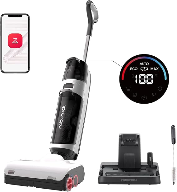 roborock Dyad Pro Wet Dry Vacuum Cleaner with Double Rollers, Cordless Vacuum Mop All in One, Self-Cleaning & Drying System, Floor Cleaner Machine for Mopping Hard Floor, Hardwood, Tile Flooring