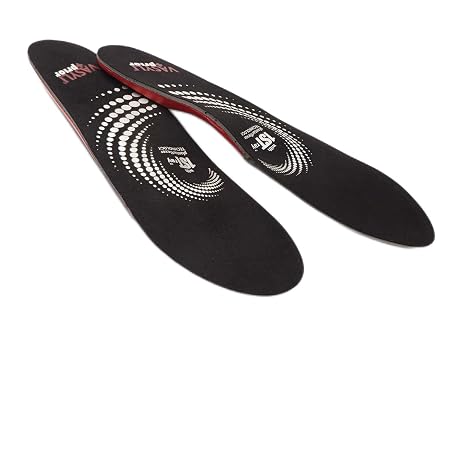 Vasyli+Prior Sports Orthotic, Low Profile Shoe Insole for Sports, Football, Soccer, Baseball, and Basketball, Foot Support Shoe Insert for Rearfoot Correction and Heel Support, Medium