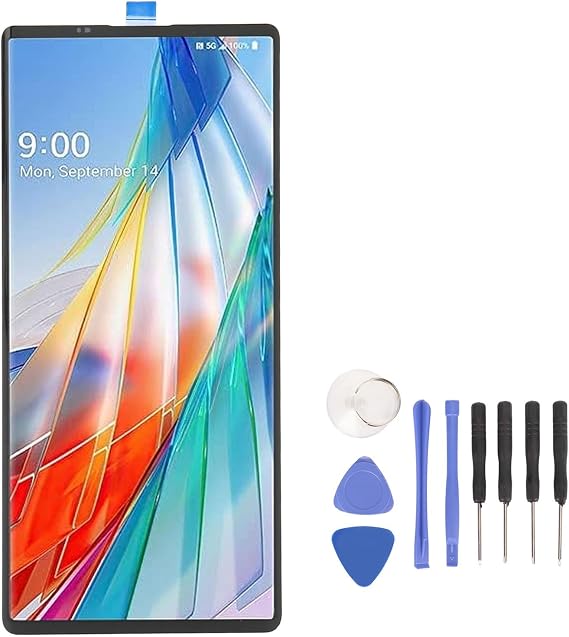 Diydeg Screen Replacement for Wing 5G, 6.8 inch Professional LCD Display Digitizer Assembly, F100N F100VM LCD Display Full Assembly Replacement Kit with Repair Tools