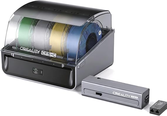 Creality CFS-C Smart Filament System for K1 Series 2025/K1 Max/K1C/K1/K1 SE, Multi-Color 3D Printing, RFID Auto-Loading, External Cutter, Filament Runout & Tangle Detection, Easy Installation