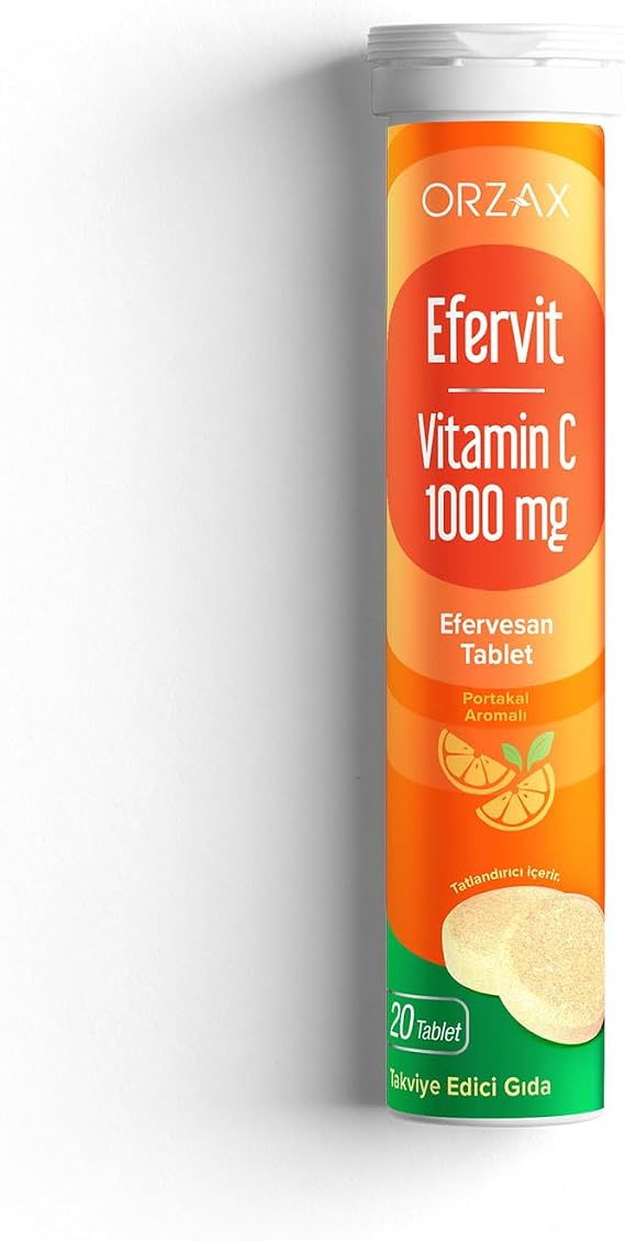 Orzax Effervit Vitamin C 1000 Mg 20 Eff Tablets