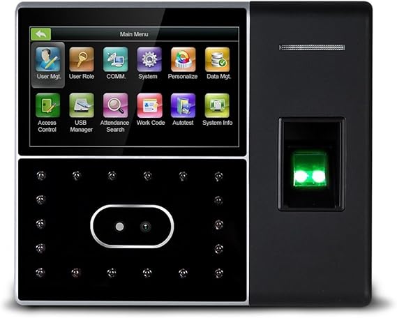 Clocking in Machine, IFace302 Biometric Face Time Attendance System USB Fingerprint Reader Time Clock Employee Access Control Machine Electronic,Iface302 Battery ic 1