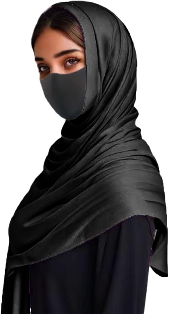Womens Hijab Muslim Cotton Hijab Hair Head Wrap Scarf Long Shawls Scarves Turban
