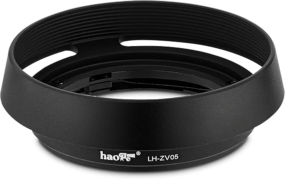 Haoge LH-ZV05 Round Metal Lens Hood for Carl Zeiss Biogon T* 2/35 35mm f2 ZM, C Biogon T* 2.8/35 35mm f2.8 ZM, Planar T* 2/50 50mm f2 ZM; Voigtlander NOKTON Classic 35mm f1.4 VM, 40mm f1.4 VM as LH-6
