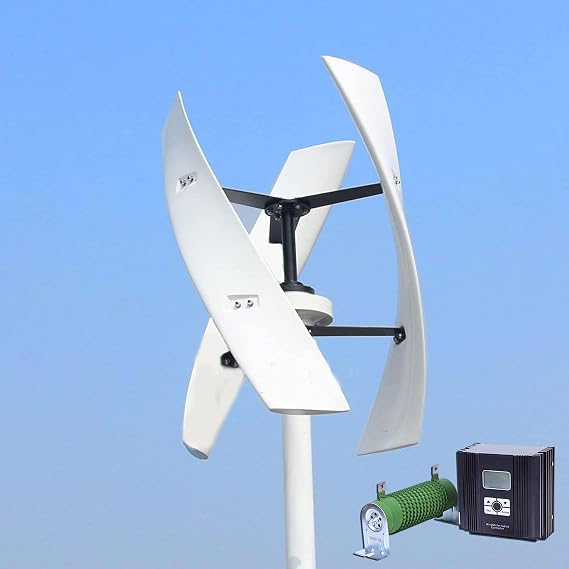 10000W Vertical Axis Maglev Wind Turbine Generator VAWT Wind Power Generator Kits with LCD MPPT Charge Controller Charge
