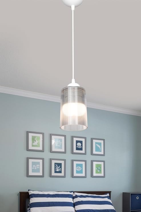 AG LightDesign Şeffaf Sarkıt Avize Yatak Odası Salon Mutfak Koridor Lamba 14 AGnm118 [Enerji Sınıfı A]