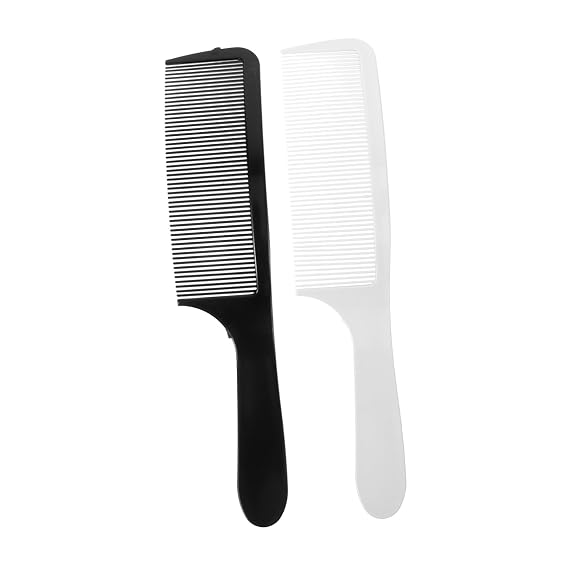 2pcs Hair Cutting Comb Set for Men Women Black Comb Wide Tooth Clipper Blendfriend