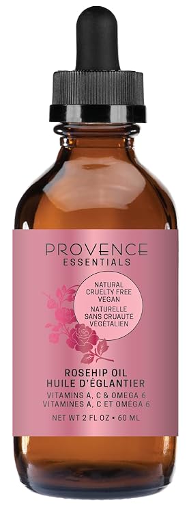 Rosehip Facial Serum with Rosehip Oil, Vitamins A, C & Omega 6, Hydrating & Nourishing Face Serum, Supports Skin Renewal and Helps Soften the Appearance of Fine Lines & Wrinkles, 2 Fl Oz