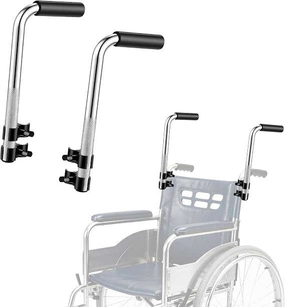 Wheelchair Handle Extenders, Stroller Handle Extender, Adjustable Wheel Chair Accessories Adults, Universal Assist Accessories Extension for Adults, for Wheelchair, Rallator & Stroller