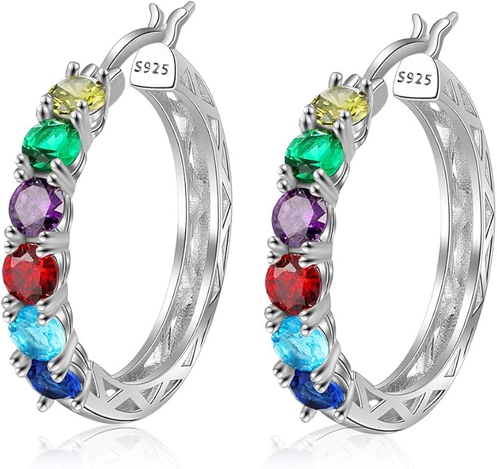 Personalized Birthstone Earrings for Women Jewelry Gift Birthday Gift for Mom Women Wife Her