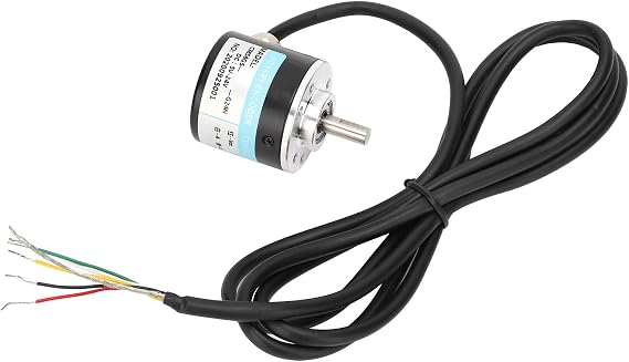 DC5-24V Incremental Optical Rotary Encoder Solid Shaft ABZ 3Phase Motion Controls Component 30KHZ 1000B/1024B (1024Z)