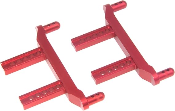 Body Post Compatible with SCY 16101 16102 16103 1/16 Parts RC Car F/R Body Pillars Front Rear Aluminum Alloy Upgrade Replace(Red)