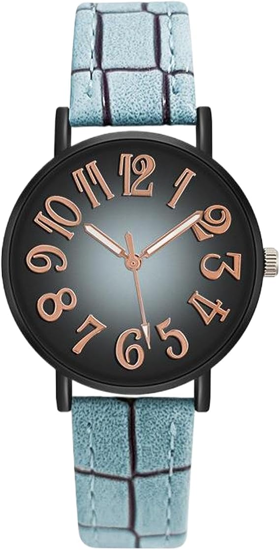 Simple Watches for Women - Casual Watches for Women, Simple Casual Watches for Women in Korean Style with Large Dial | Arabic Numbers Dress Watch for Small Wrist, Bracelet