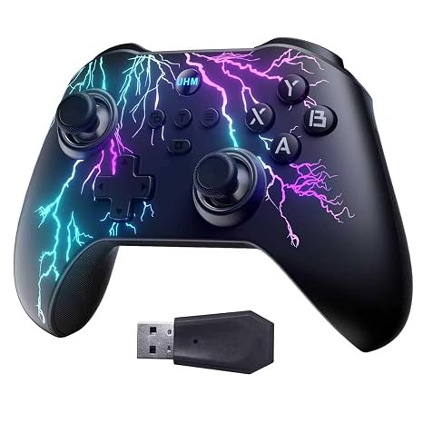 UHM PC Controller Wireless Game Controller PC G5 Kabellos Bluetooth Gamepad mit Switch Handy iOS Android Hall Trigger TurboVier programmierbare Tasten 6 Achsen Gyro