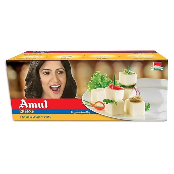 Amul Processed Cheese Cube 25 Gm. (pack Of 40)