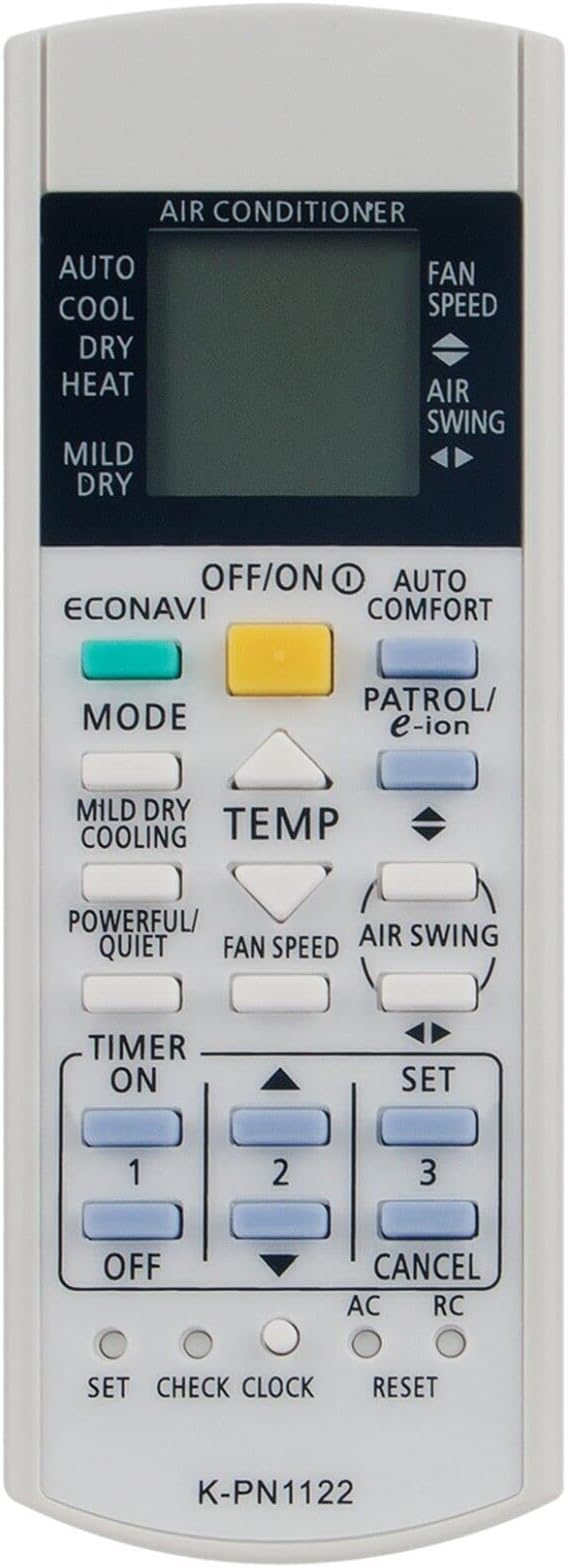 K-PN1122 Universal Remote Control for All National PANASONIC AIR Conditioner CS-A9DKD Fernbedienung
