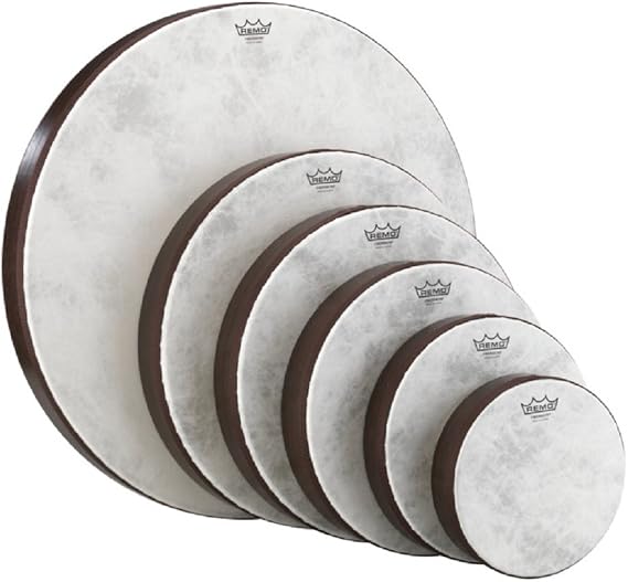 Set of 6 Remo Fiberskyn 8-22 inch Hand Drums (Teen/Adult)
