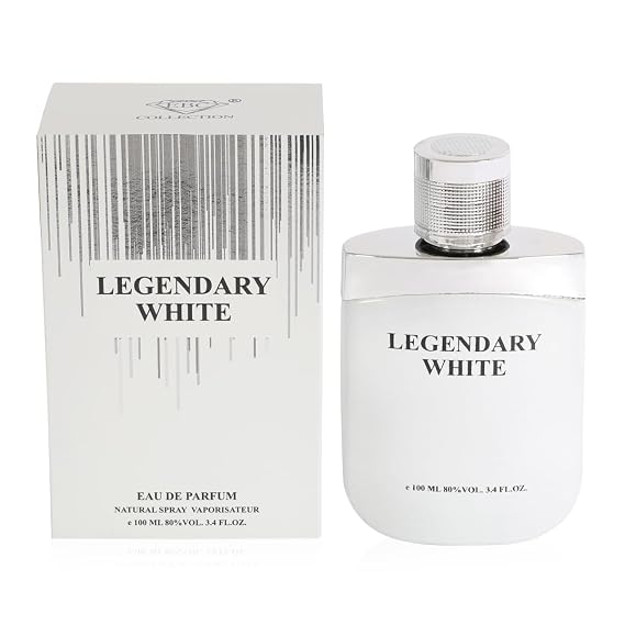 Legendary White Spray Cologne for Men Eau De Parfum, Fresh Citrus Aquatic Masculine Scent 100ml / 3.4 fl oz