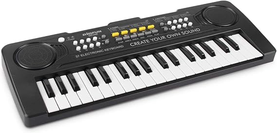 Kids Piano Keyboard, aPerfectLife 37 Keys Toddler Piano Music Toy Instrument, Electronic Kids Piano Keyboard for 3-7 Year Old Girls and Boys (Black)