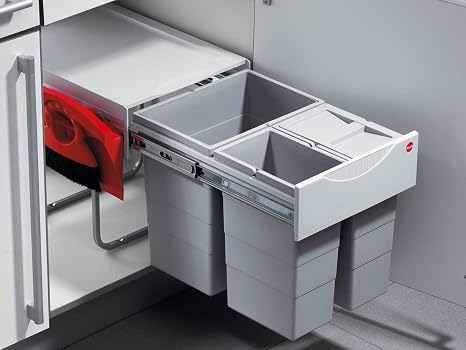 Hailo Space-Saving Tandem Swing 40.3/40 Built-in Waste Collector