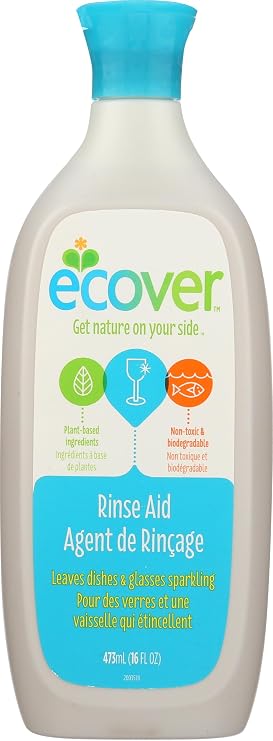 Ecover Naturally Derived Rinse Aid for Dishwashers, 16 Ounce