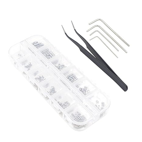Metric M1.6 M2 M2.5 M3 304 Stainless Steel Cup-Point Set Screws Kit