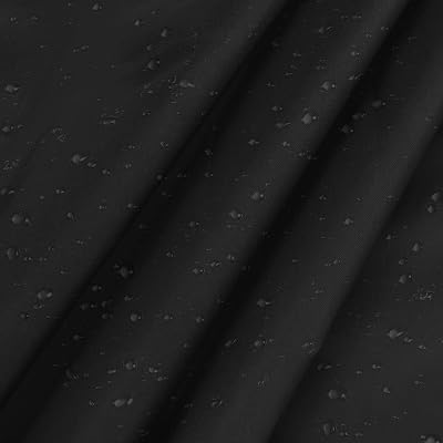 Vonty Waterproof Fabric Ripstop Nylon Fabric by The Yard - 60 Inch Wide1 Yard, Water Proof Black Fabrics Lightweight Kite Fabrics for Tent Bag Tarp DIY Craft Travel Outdoor