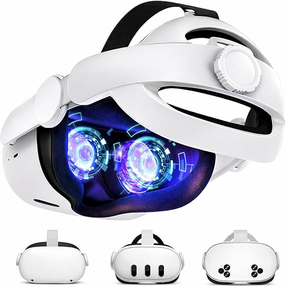 Meta Quest 2/3/3S Uyumlu Başlık Kayışı (Elite Strap), VR Gözlük Aksesuarı