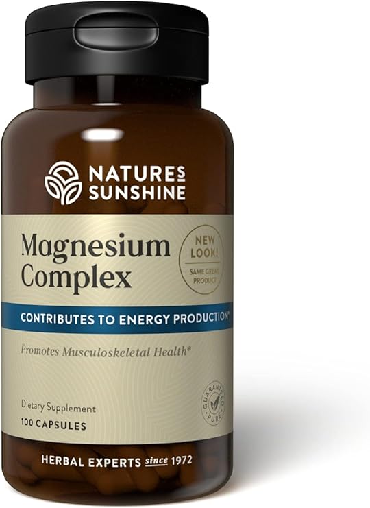 Natures Sunshine Magnesium Complex - High Potency Magnesium Supplement with Citrate & Malate for Relaxation, Optimal Absorption, Muscle Function, Energy Production - 50 Servings (100 Capsules)
