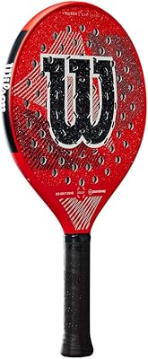WILSON Sporting Goods Steam Smart Gruuv Racquetball Racquet - 4 14 inches, Red, One Size