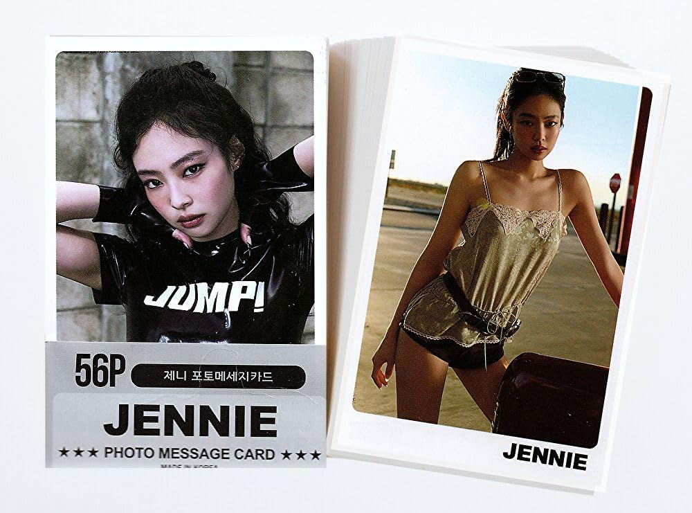 BLACKPINK Black Pink Jenny JENNIE DS Photo Message Cards 56 Card Trading Card Mini Postcard Set
