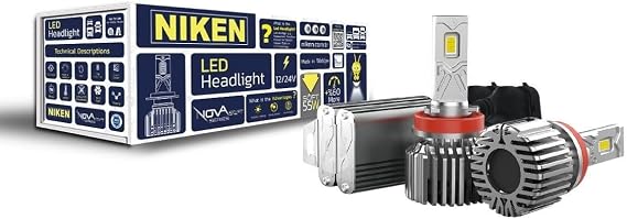 Niken H11 LED Xenon Nova Soft Serisi, 55W arıza ışığı yakmaz 12/24V Araç Far Ampulü