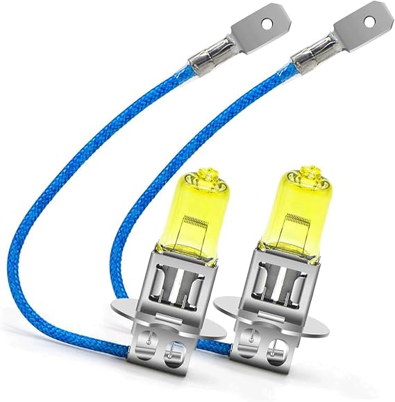 SOFOC H3 Bulb PK22S 24V 100W Light Yellow 4000K Headlights Car Van Front Fog Lights 1500Lm +30% Brightness Directly Replace Halogen 2Pcs