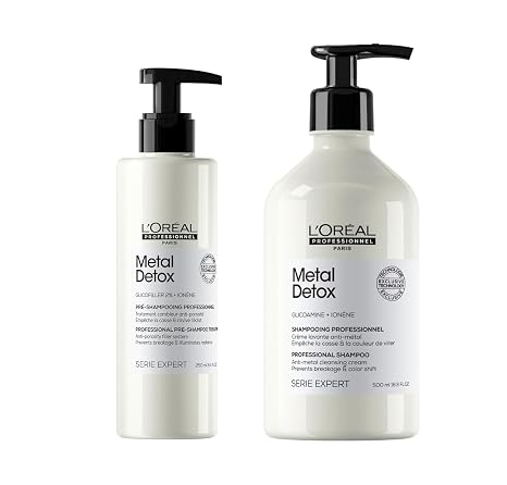 L'Oreal Professionnel Paris Metal Detox Pre-Shampoo and Shampoo Set