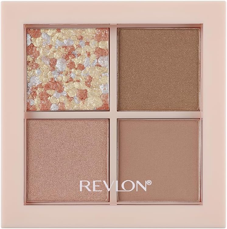 Revlon Dazzle Eyeshadow Quad 008 Cashmere Nude Color Image: Milky Warm Beige Japan Development Eyeshadow 3.0g