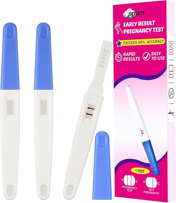 Skylety 3 Pack Fake Pregnancy Test Prank Kit - April Fools' Day Realistic Positive Result Joke Sticks Prank Fake Early Result Pregnancy Test for Hilarious Gags and Practical Jokes(Blue)