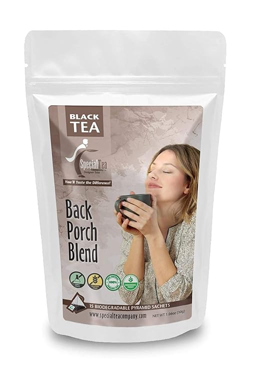 Back Porch Blend Black Tea Pyramid 15 Sachets