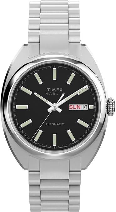 Timex Men's Analogue Automatic Watch Marlin with Stainless Steel Bracelet