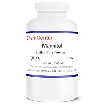 Mannitol, Powder, Ultra Pure, Reagent, 4 oz. 113.4 Grams